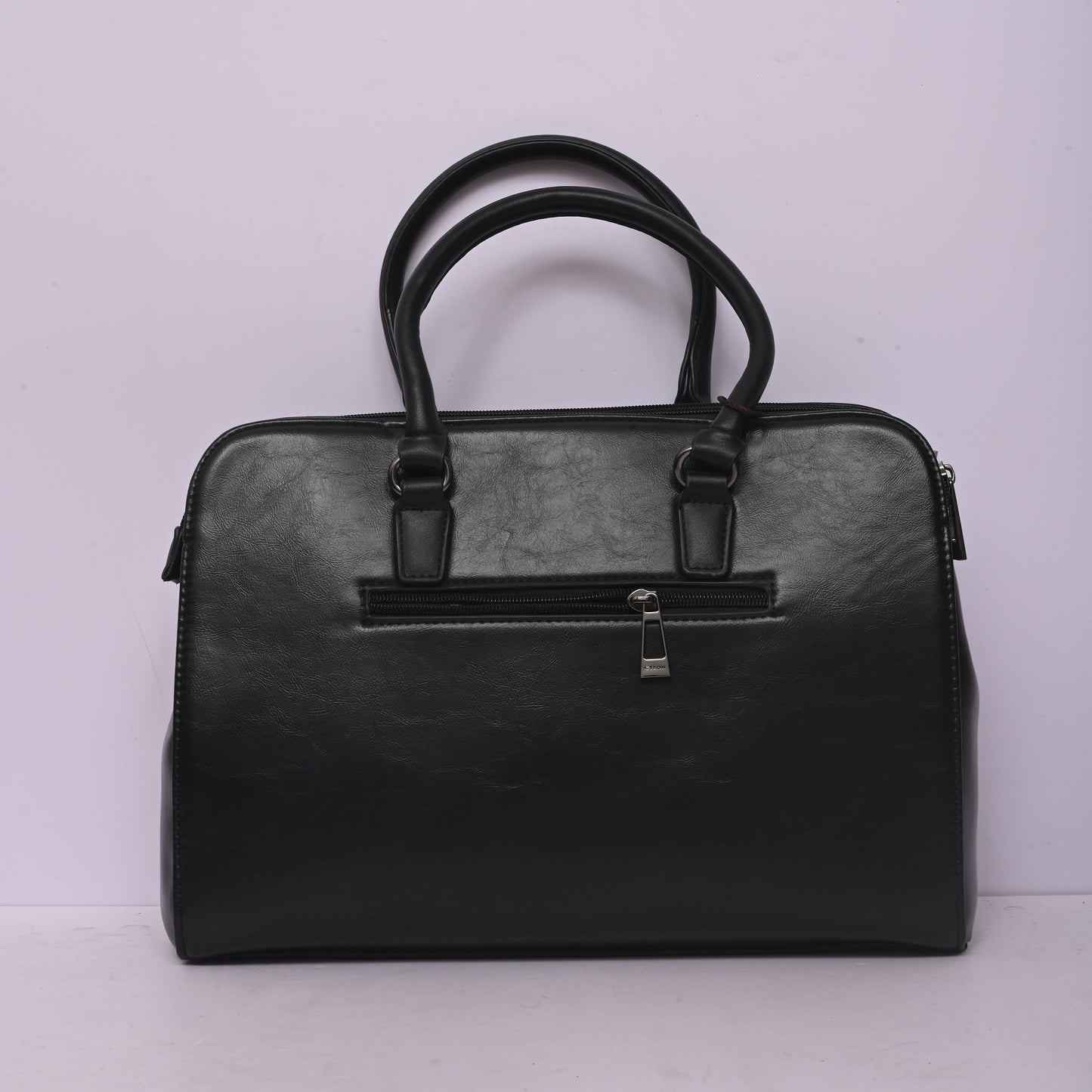 Premium Top Handle Satchel Black Handbag for Women with Structured Design and Spacious Interior