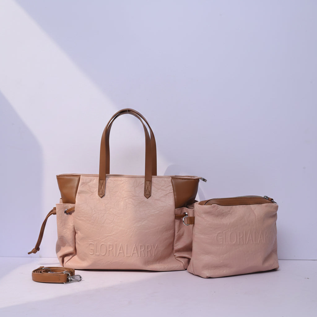 Urban Luxe 2-Piece Tote Bag Set for Women with Matching Crossbody Pouch