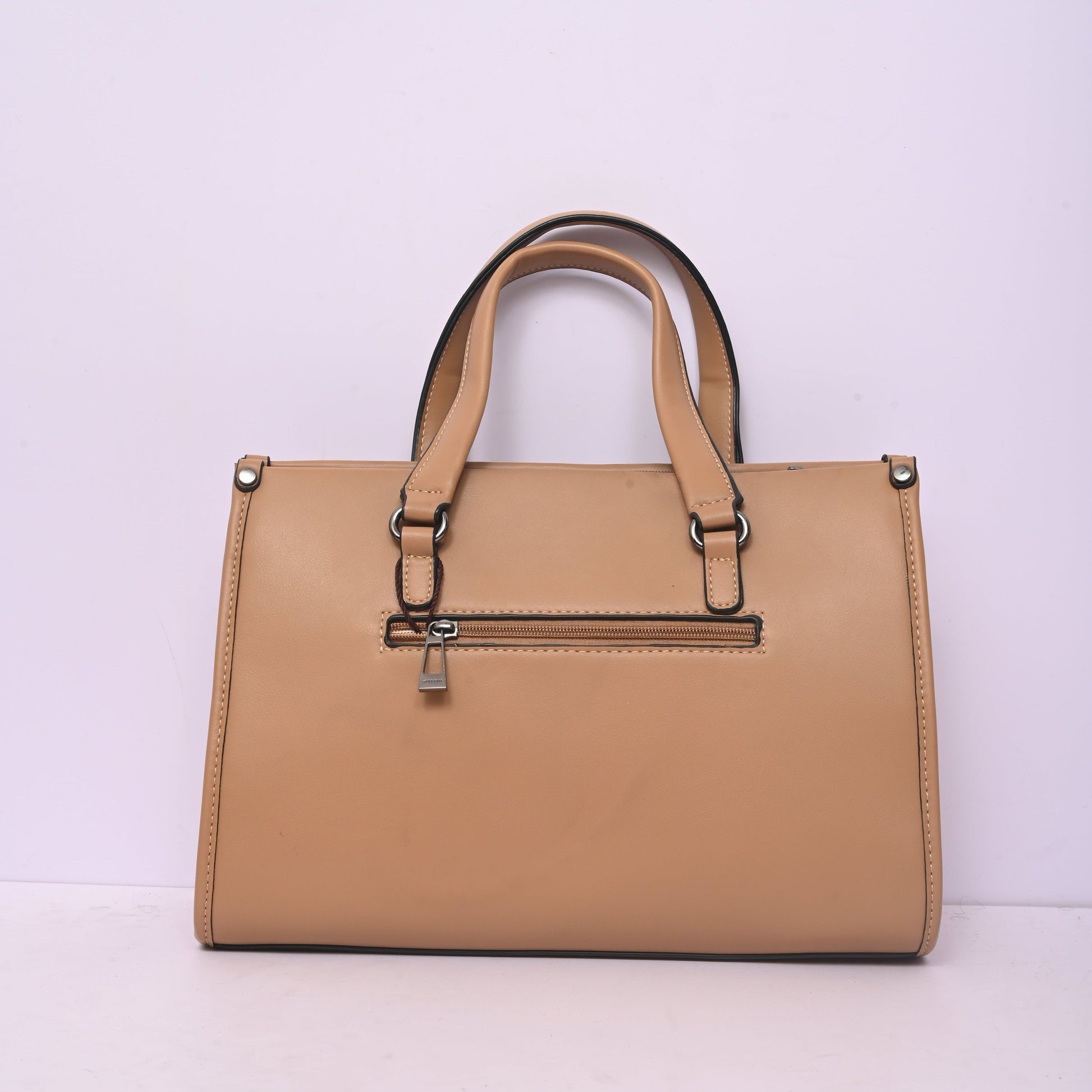 Woven Tote Bag for Women in Beige with Spacious Interior and Comfortable Shoulder Handles