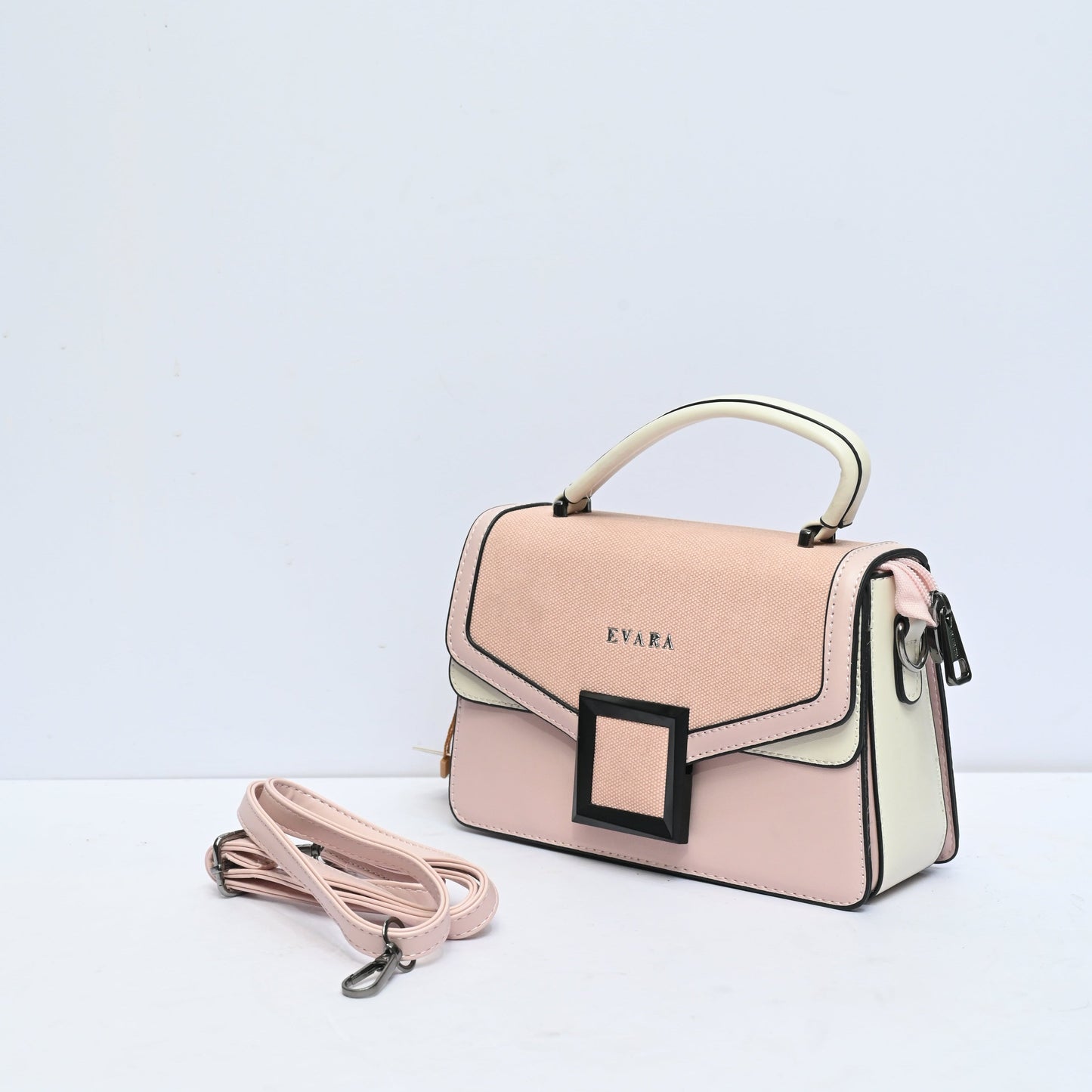 Elegant Structured Handbag with Statement Buckle for Women Featuring Premium Design and Spacious Interior