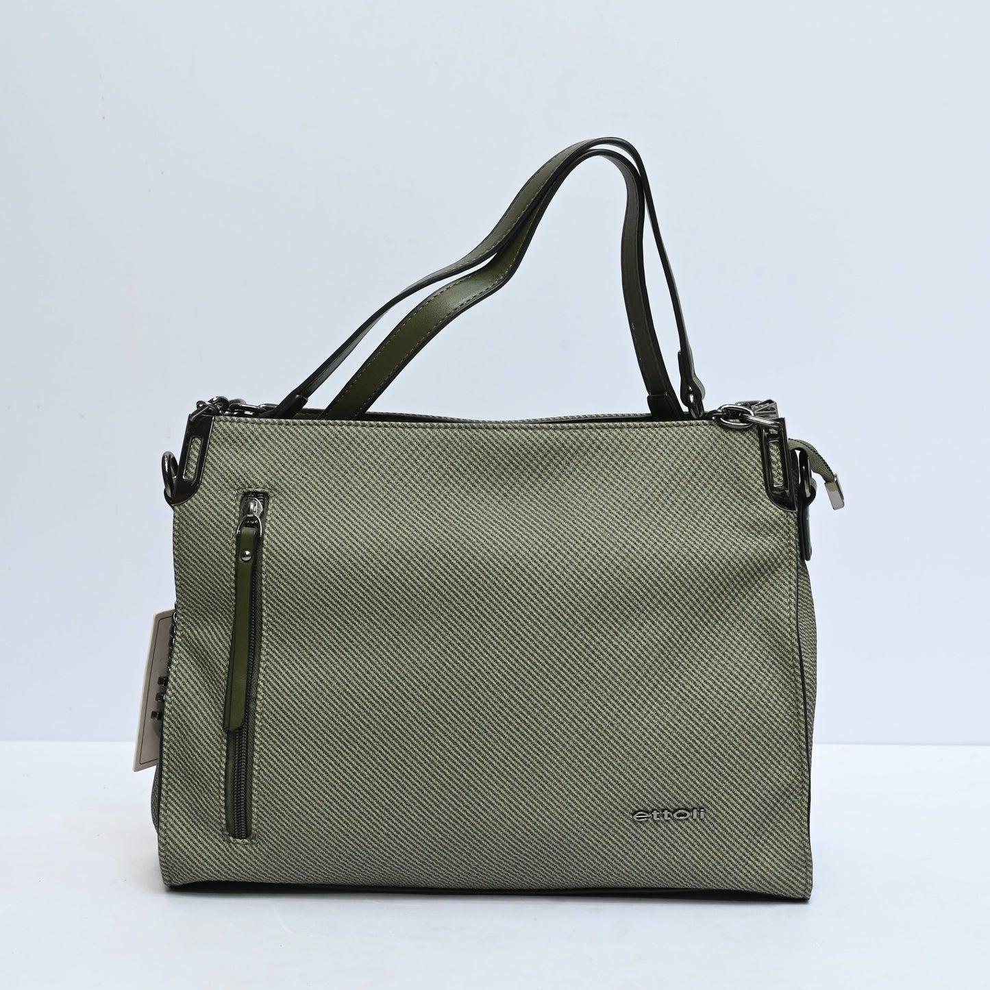 Elite Everyday Carryall Hand Bag for Women in Deep Teal with Spacious Interior and Front Zip Pocket