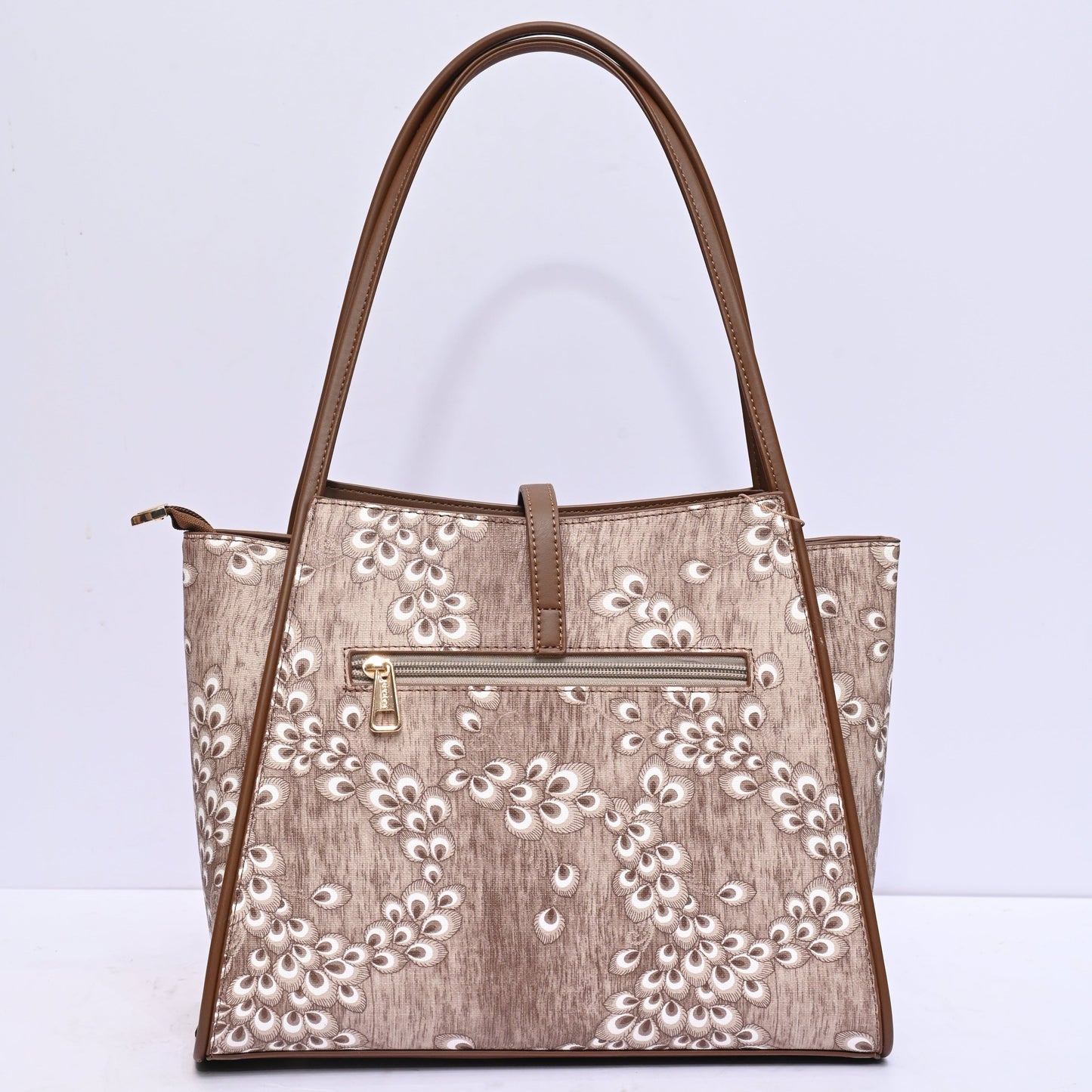 Peacock Feather Print Tote Bag for Women with Multicolor Artistic Design and Spacious Interior