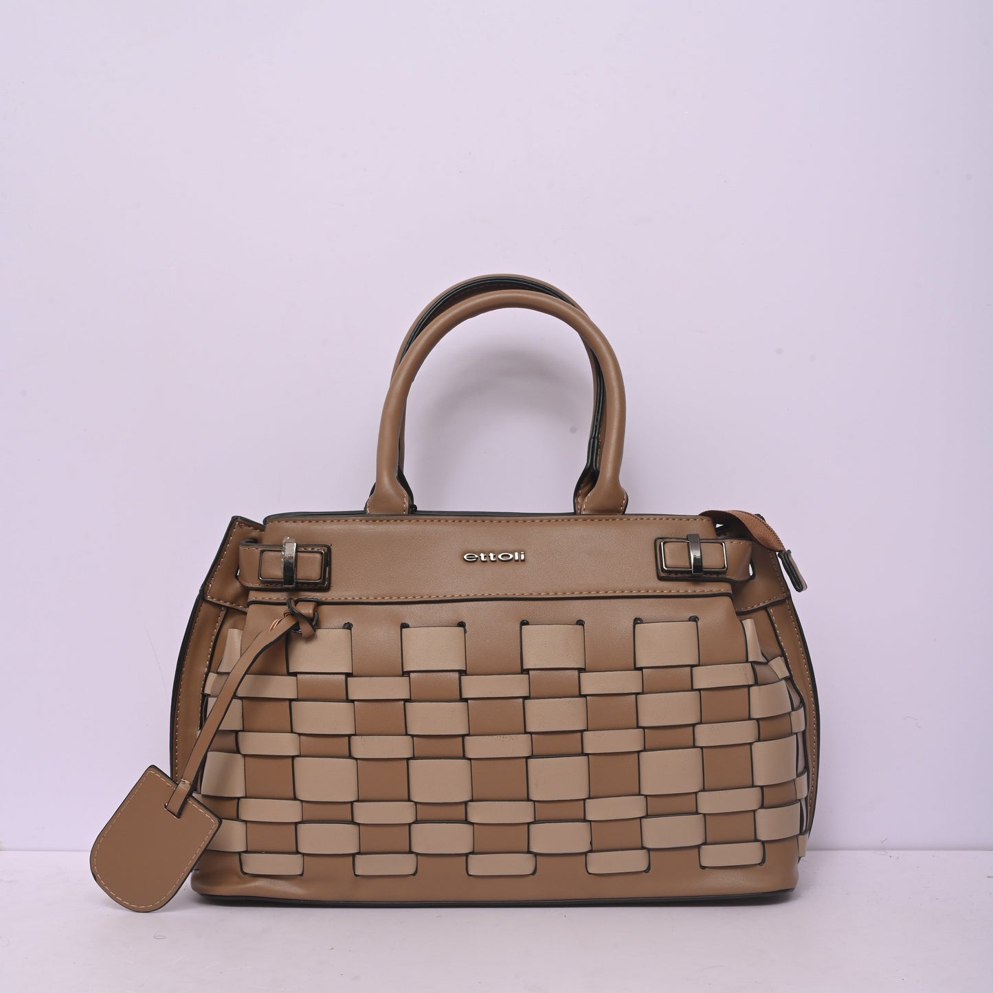 Premium Checkerboard Tote Bag with Top Handles for Women Featuring Spacious Interior and Elegant Checkered Design
