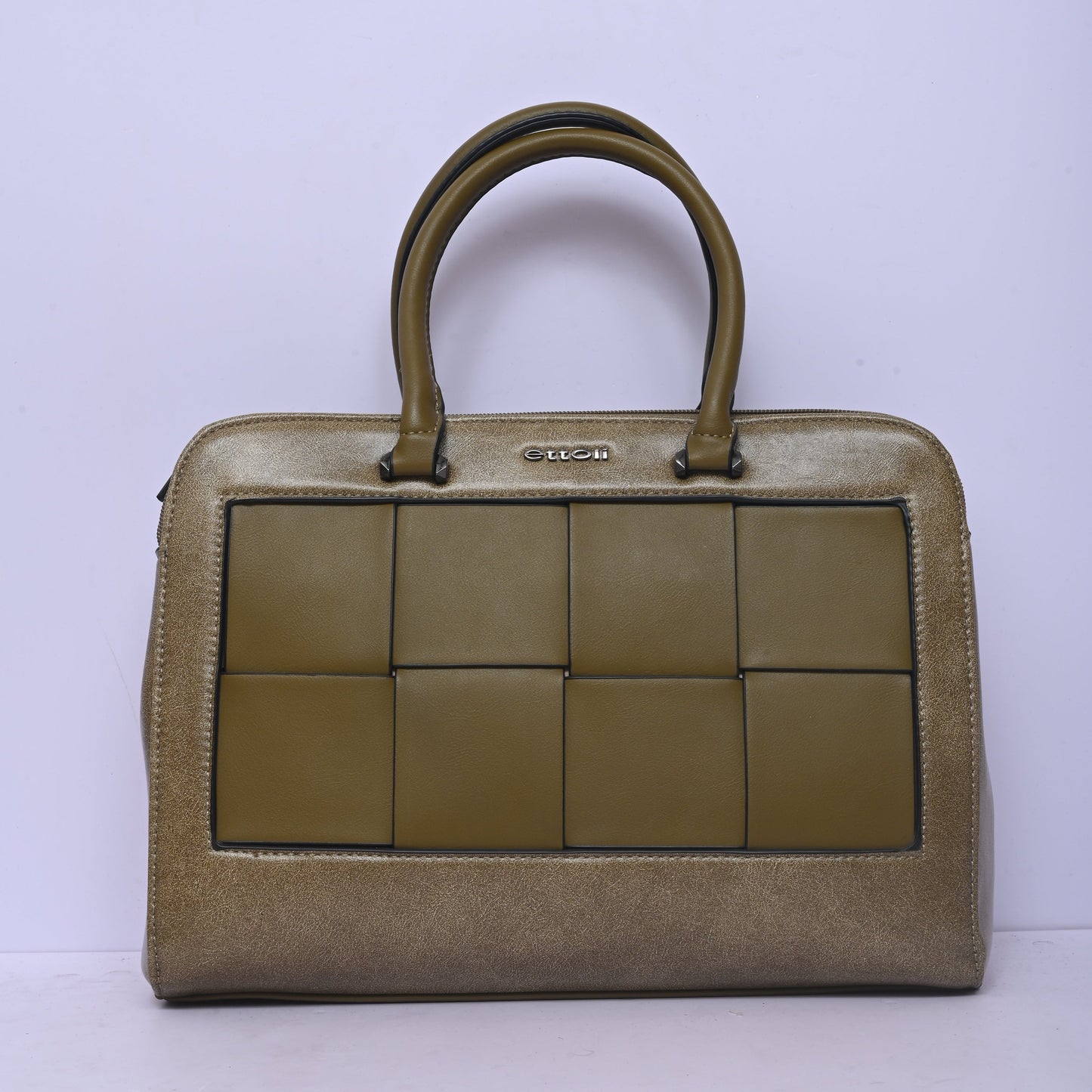 Premium Top Handle Satchel  Green Handbag for Women with Structured Design and Spacious Interior