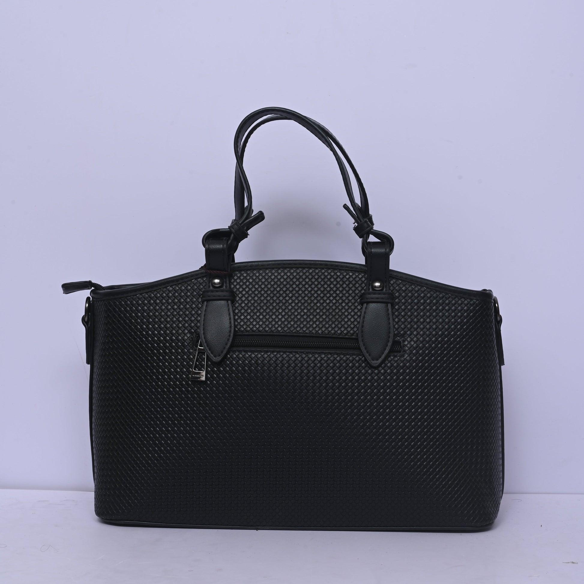 Woven Tote Bag for Women in Brown with Spacious Interior and Elegant Woven Texture